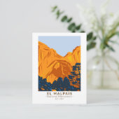 エルマルパイスナショナルモニュメントニューメキシコヴィンテージ ポストカード (スタンド正面)