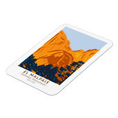 エルマルパイスナショナルモニュメントニューメキシコヴィンテージ マグネット (左側)