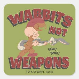 エルマーFDD™ & BUGS BUNNY™ "武器ではないビット" スクエアシール