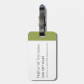 エルマーFDD™ & BUGS BUNNY™ "武器ではないビット" ラゲッジタグ (裏面縦)