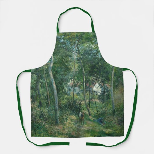エルミタージュの近くの森のカミーユ・ピサロ エプロン (正面)