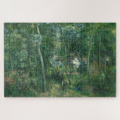 エルミタージュの近くの森のカミーユ・ピサロ ジグソーパズル (横)