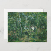 エルミタージュの近くの森のカミーユ・ピサロ ポストカード (正面/裏面)