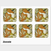 エルミタージュアールヌーボーフローラ スクエアシール (シート)