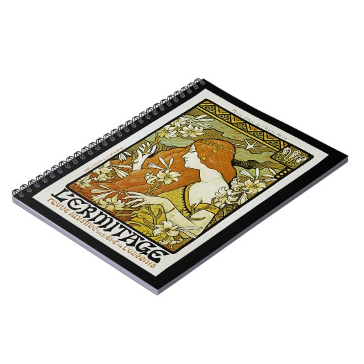 エルミタージュアールヌーボーフローラ ノートブック (左側)