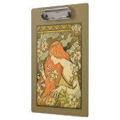 エルミタージュフランスの新しいの花の分野の女性 クリップボード (左)