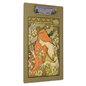 エルミタージュフランスの新しいの花の分野の女性 クリップボード (右)