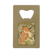 エルミタージュフランスの新しいの花の分野の女性 クレジットカード栓抜き (裏面)