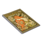 エルミタージュフランスの新しいの花の分野の女性 ノートブック (右側)