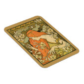 エルミタージュフランスの新しいの花の分野の女性 マグネット (右側)