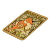 エルミタージュフランスの新しいの花の分野の女性 マグネット (左側)