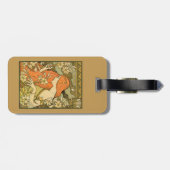 エルミタージュフランスの新しいの花の分野の女性 ラゲッジタグ (裏面横)