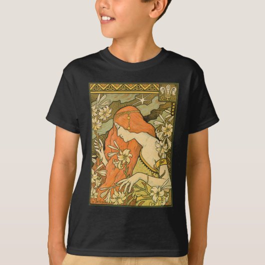 エルミタージュフランスの新しいの花の分野の女性 Tシャツ (正面)
