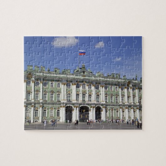 エルミタージュ美術館(冬宮殿)、サンクトペテルブルク、ロシア ジグソーパズル (横)