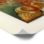 エルミットカニシーアネモンマリンライフプリント ポスター (角)