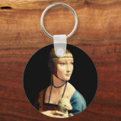 エルミンのレディbyレオナルド・ダ・ヴィンチ キーホルダー (正面)