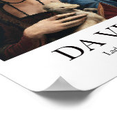 エルミンのレディbyレオナルド・ダ・ヴィンチ ポスター (角)