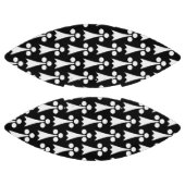 エルミン模様、中世の模様、白い黒 アメリカンフットボール (パネル)