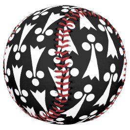 エルミン模様、中世の模様、白い黒 ソフトボール