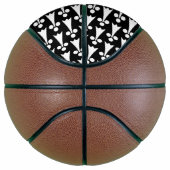 エルミン模様、中世の模様、白い黒 バスケットボール (右)