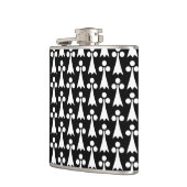 エルミン模様、中世の模様、白い黒 フラスク (左)