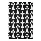 エルミン模様、中世の模様、白い黒 ミニクリップボード (裏面)