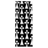 エルミン模様、中世の模様、白い黒 ワインギフトバッグ (正面)