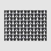 エルミン模様、中世の模様、白い黒 薄葉紙 (正面)