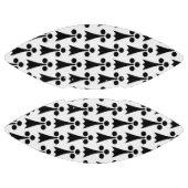 エルミン模様、中世の模様、白に黒 アメリカンフットボール (パネル)