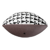 エルミン模様、中世の模様、白に黒 アメリカンフットボール (回転270)