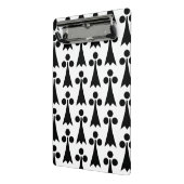 エルミン模様、中世の模様、白に黒 ミニクリップボード (アングル2)