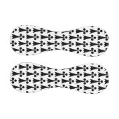 エルミン模様、中世の模様、白に黒 野球ボール (パネル)