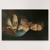 エルミン・セシリア・ガレラニのレディ・バイ・レオナルド ジグソーパズル (横)