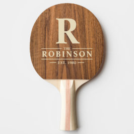 エルムウッド ファミリー ネーム &イニシャル 卓球ラケット