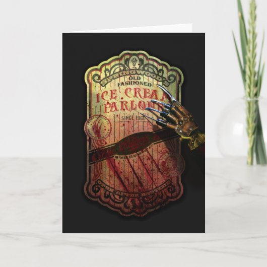 エルム街の悪夢 | スプリングウッドのアイスクリーム カード (正面)