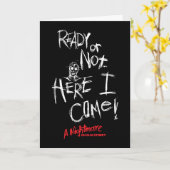 エルム街の悪夢 | 私がやってくる カード (黄色い花)