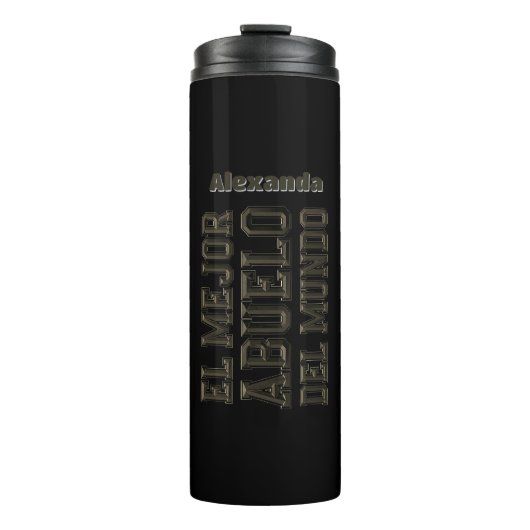 エルメジョールアブエロデルムンド最高のグランパスペインの タンブラー (正面)