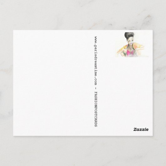 エルメスファッションポストカードby PARISDREAMTIME ポストカード (裏面)