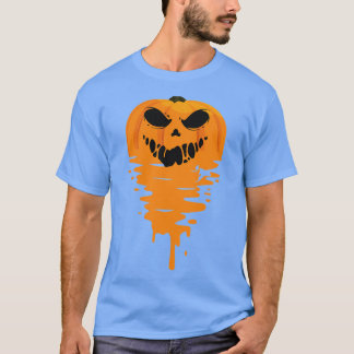 エルメフディによるハロウィンのための面白いカボチャのメルトダウン Tシャツ
