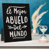 エルメホールアブエロデルムンドおじいちゃんの日 フォトプラーク (側面)