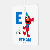 エルモからクリスマスプレゼント メタルオーナメント (正面左)