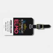 エルモとの間で行われる未遅延番組 ラゲッジタグ (正面横)