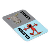 エルモとオスカー「クリーンまたはダーティ」食洗機 マグネット (右側)