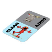 エルモとオスカー「クリーンまたはダーティ」食洗機 マグネット (左側)