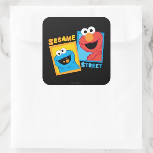 エルモとクッキーの怪獣友達 スクエアシール (バッグ)