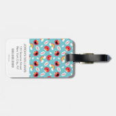 エルモと虹のパターン ラゲッジタグ (裏面横)