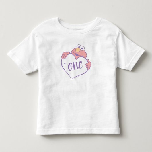 エルモのスイートハートバースデー トドラーTシャツ (正面)