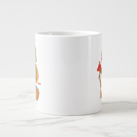 エルモの森のハイキング ジャンボコーヒーマグカップ (正面)