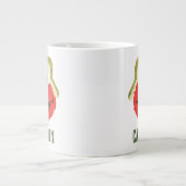 エルモの森の顔 | お名前を追加 ジャンボコーヒーマグカップ (正面)