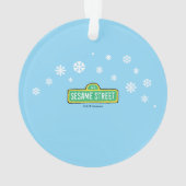 エルモの赤ちゃんの初めてのクリスマス写真 オーナメント (裏面)